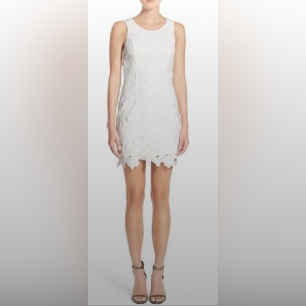 ASTR White Bodycon Sheath Midi Dress for Wedding Guests